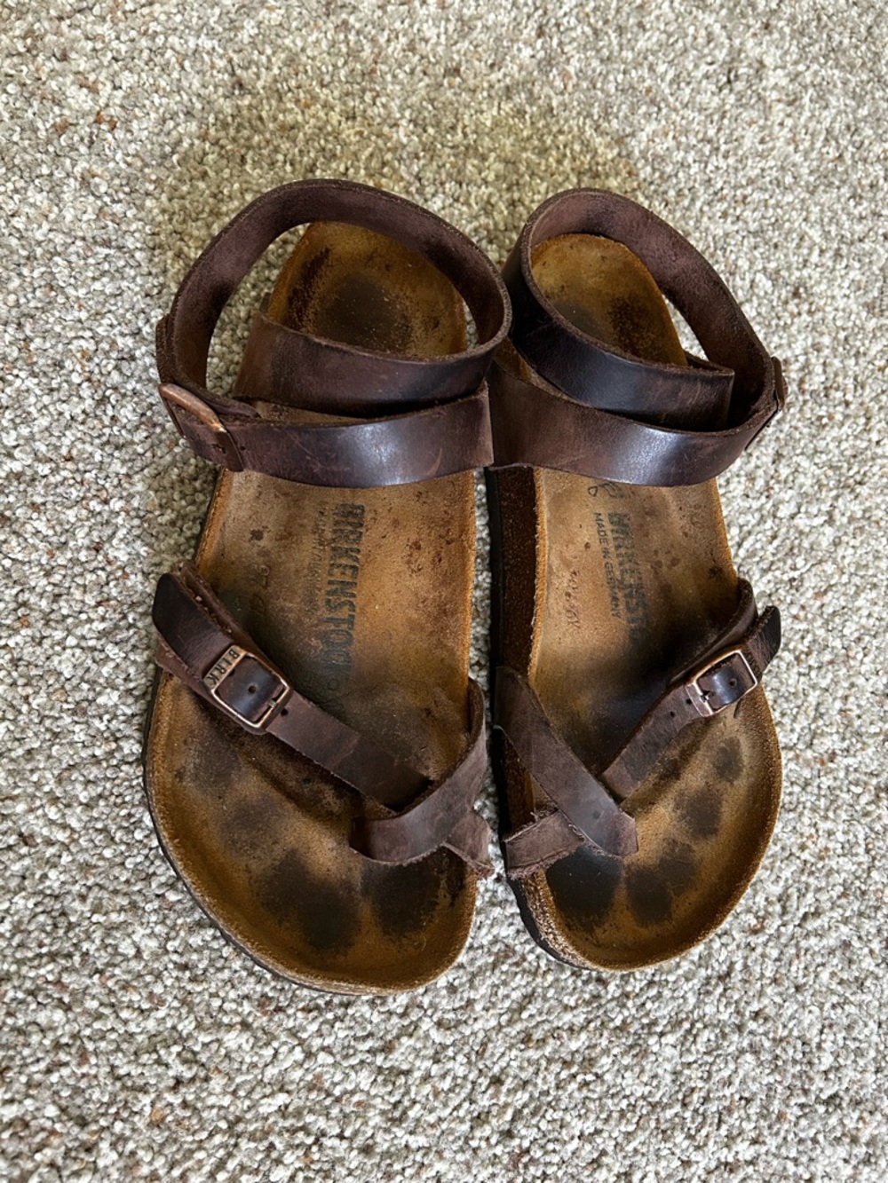 Birkenstock Yara Women's Brown Leather Strappy Sandals